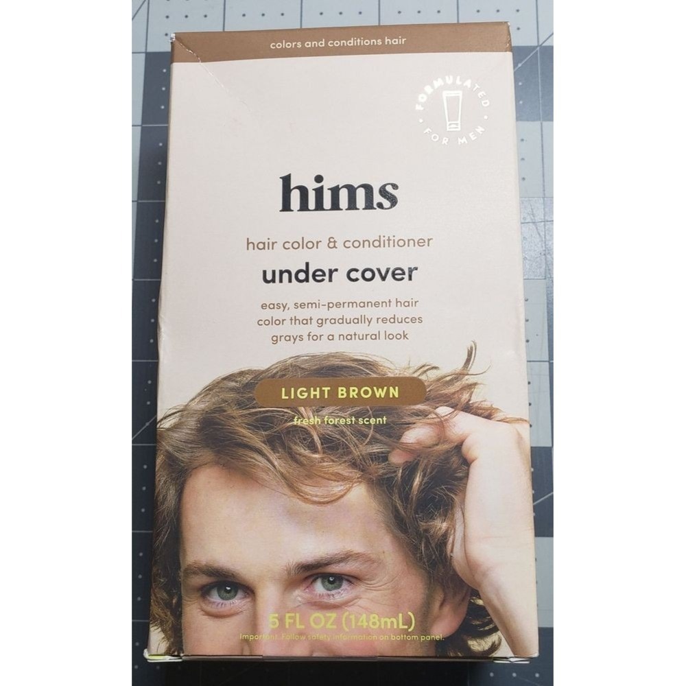 HIMS Hair Color Mens 5 oz Light‎ Brown New Semi-Permanent Vegan Conditioner